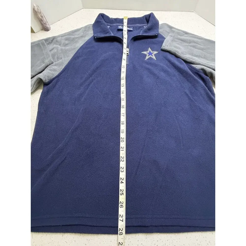 Dallas Cowboys Authentic quarter-zip pullover Size Medium Navy/Gray